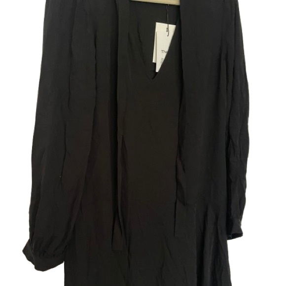 Theory Silk Tie Neck Dress - Picture 7 of 11